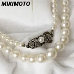 MIKIMOTO Vコード ネックレス ペンダント ミキモト シルバー ミキモト