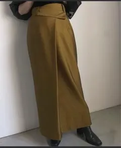 AMERI / AURORA TWILL WRAP SKIRT / S