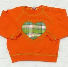 BeBe SASSON ハート柄トレーナー 95