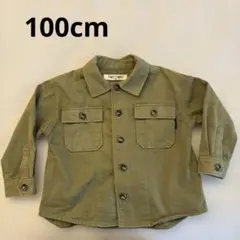 FORTYUNE 長袖シャツジャケット 100cm オリーブ