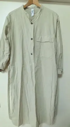 ボタン付き シャツワンピース　MHL.