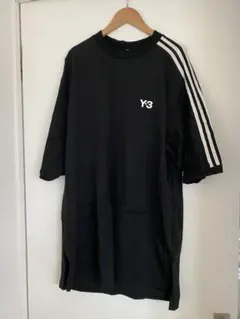 Y-3 ブラック ストライプ Tシャツ