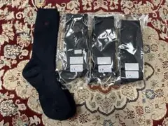 未使用 スクールソックス4足セット 24-26cm ②