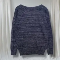 ロートレアモン ニット 38 濃紺ミックス 上品シンプル 大人カジュアル 通勤服