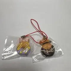 ディズニー　ドーナツ型ストラップ　ドナルドとデイジー2個セット