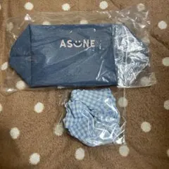 明日まで100円引きASUNEポーチ&シュシュ