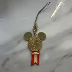 【即購入大歓迎】ミッキー ミニーちゃんメダル型ストラップ