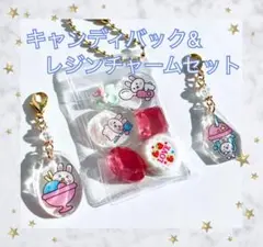 キャンディバック&レジンチャーム 3こセット No07 兎 スウィーツ 夢かわ系