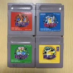ゲームボーイソフト　ポケットモンスター４本セット