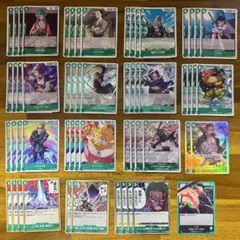 緑ゾロデッキパーツ(SR含む) 56枚セット