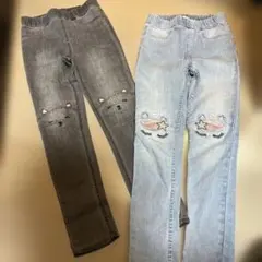 お値下げ中‼︎H&M ユニコーン&リス？ジェギンスセット120cm