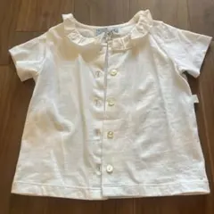 ホワイト 半袖シャツ 2 ans アニエスベー