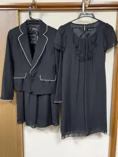 フォーマル　レディース　ワンピーススーツ　スカート3点セット7号