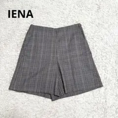 【美品】IENA イエナ　グレンチェック　ショートパンツ　ハーフパンツ　36
