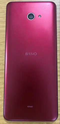 京セラ BASIO4 KYV47[32GB] UQモバイル ワインレッドケース付