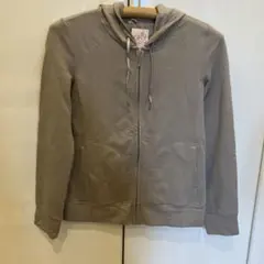 ユニクロ　グレー　ドライスウェット　フルジップパーカ　　レディース