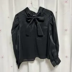 新品★リボン前後2Wayシアーブラウス