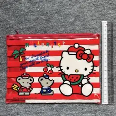 ハローキティ ビニールポーチ サンリオ　レトロ