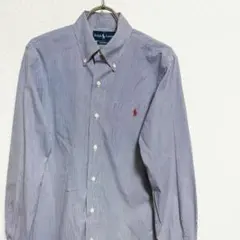 RALPH LAUREN 長袖ドレスシャツ BD ストライプ メンズ M