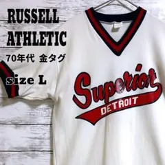 RUSSELL ATHLETIC 70's 金タグ USA製 半袖 ゲームシャツのサムネイル