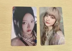 【LE SSERAFIM】ウンチェ（ホログラム入フォトカード２枚セット）