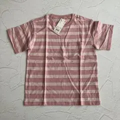 UNIQLO ボーダーTシャツ 150サイズ ピンク