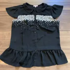 新品♡TOCCA♡トッカ　レース襟　シフォンブラウスのサムネイル