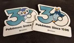 ポケモン 30周年 マナフィ フィオネ ステッカー 2枚セット 韓国限定】ポケモン30周年記念ロゴステッカー マナフィ フィオネ 2枚