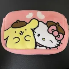 新品　ハローキティ ポムポムプリン　マルチティッシュケース　マルチポーチ
