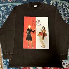 プラダを着た悪魔 長袖 ロンティー アンハサウェイ XL 2XL 黒 N10