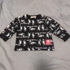ひつじのショーン 長袖Tシャツ ブラック