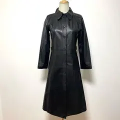 ROPE ロペ ブラック レザー ロングコート サイズ6