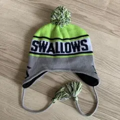 ヤクルトスワローズSWALLOWS ポンポン付きニット帽グッズ