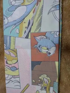 トムとジェリー コミックプリント生地　綿100%　105cm×50cm