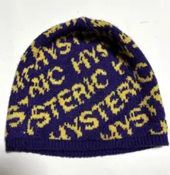 HYSTERIC MIN ニット帽 キッズ　Mサイズ 紫・黄色