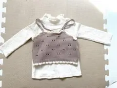 プティマイン　ニットビスチェ　トップスセット