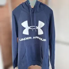 UNDER ARMOUR ネイビー フード付きパーカー サイズLG
