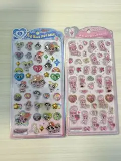 国内正規品★2枚セットうるちゅるポップシール　パワーパフガールズ＆エスターバニー