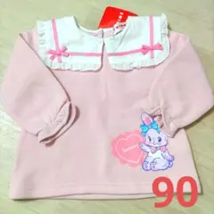 SWIMMER〈スイマー〉　女の子　長袖トレーナー　うさぎ　リボン　90サイズ