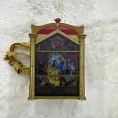 ディズニー　ポップコーンバケット　美女と野獣 ステンドグラスデザイン