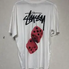 Stussy Tシャツ ホワイト サイコロデザイン