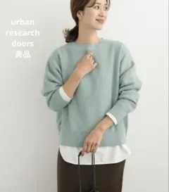 【極美品】アーバンリサーチドアーズ 針抜きフラフィーニット