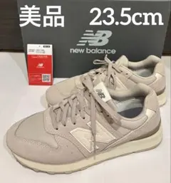 ニューバランス WL996 グレー スエード スニーカー 23.5cm
