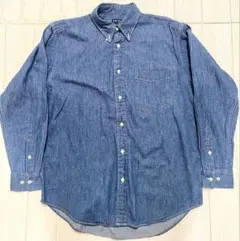 【希少・紺タグ】オールドユニクロ 90s UNIQLO デニムシャツ Mサイズ