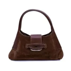 【美品】TOD’S トッズ　スエード　ホーボー　ワンショルダーバッグ