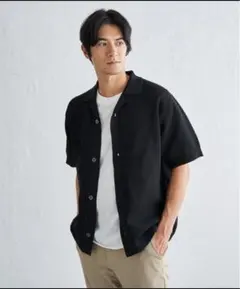 ikka 26ss GOKU楽ニットシャツインナーセット ブラック Mのサムネイル