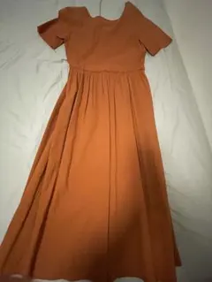 RHCオレンジ 半袖 ロングワンピース
