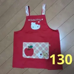 Hello Kitty エプロン レッド チェック柄のサムネイル