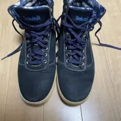 Timberland ネイビー ハイカットワークブーツ