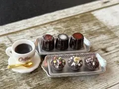 ［カヌレ大とミニマフィン＆コーヒーセット］ミニチュアスイーツ　20日までの出品